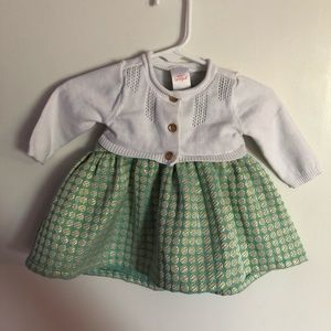 2 piece dress with cardigan